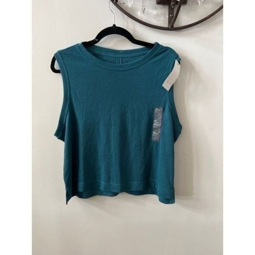 All in Motion woman crop Tank Top teal XXL‎ new